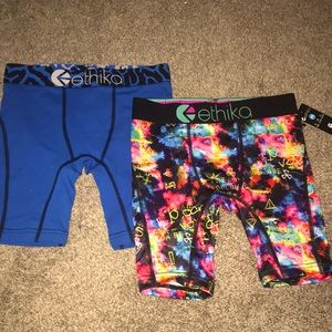 2 new pair of ethika boys boxer briefs. Smoke and pet free environment.